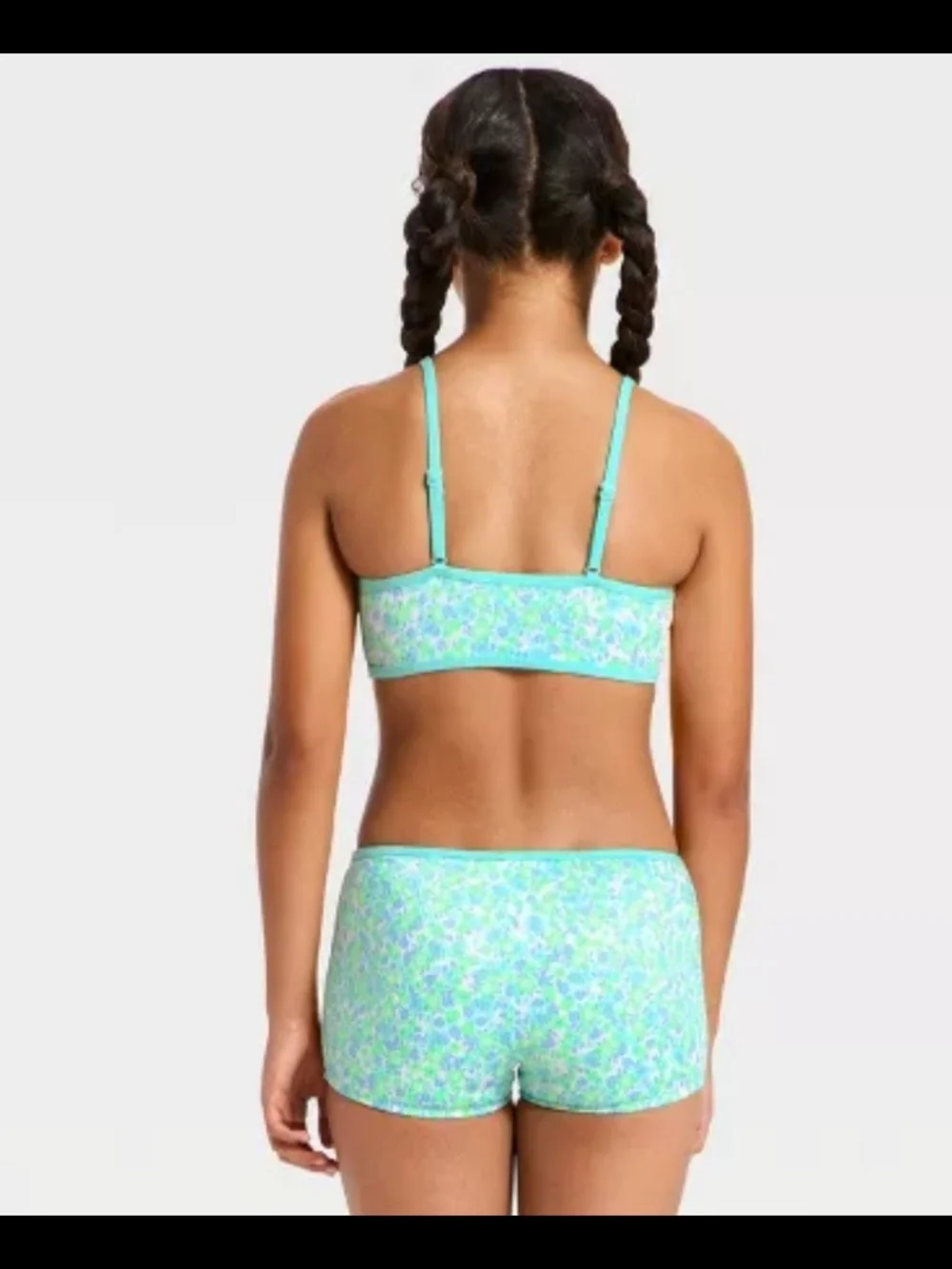 Girls' Vibrant Meadow Bikini Set - art class . Size XL(14)